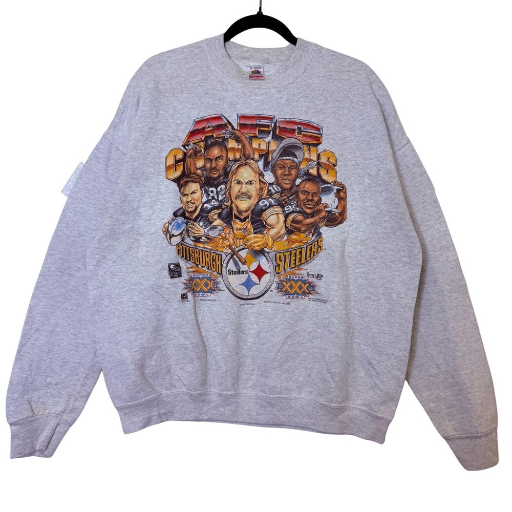 Vintage 90s Shirt Xplosion Caricature Steelers Crewneck Sweatshirt Size XL